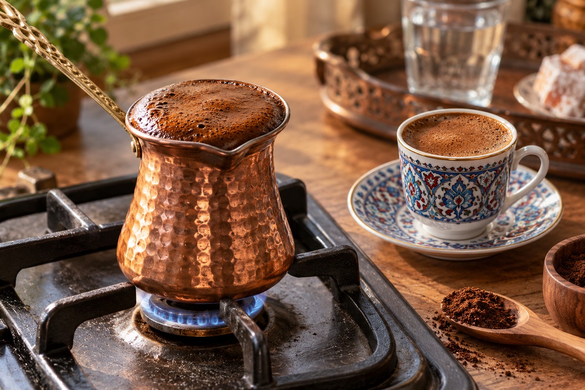 چگونه قهوه ترک پرکف درست کنیم؟