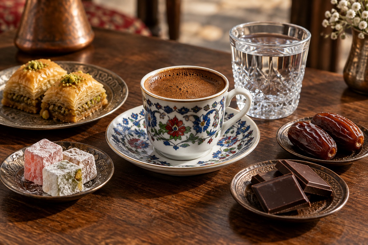 قهوه ترک را با چه چیزی سرو کنیم؟